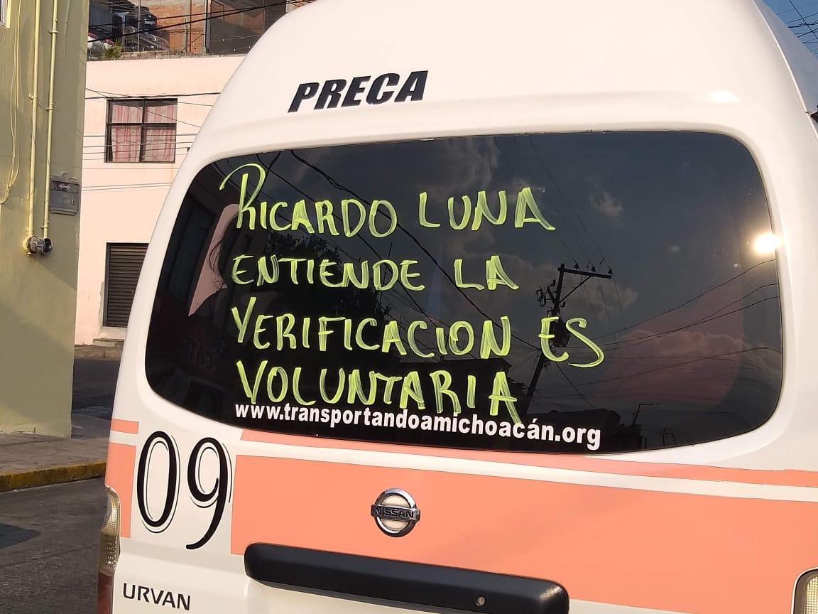 Gana CRT amparo contra verificación vehicular en Michoacán