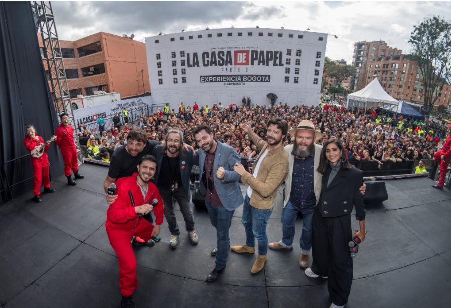 Bogotá fue sede para premiere de la nueva temporada de La Casa de Papel