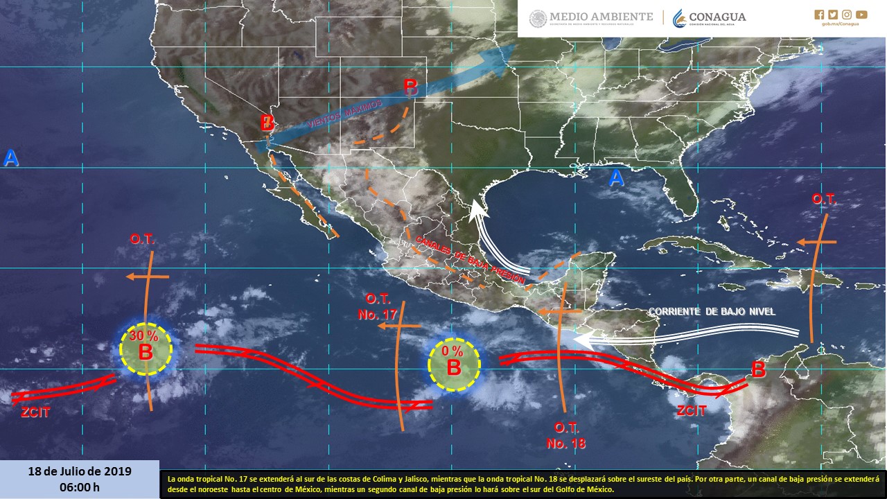 El clima para este jueves