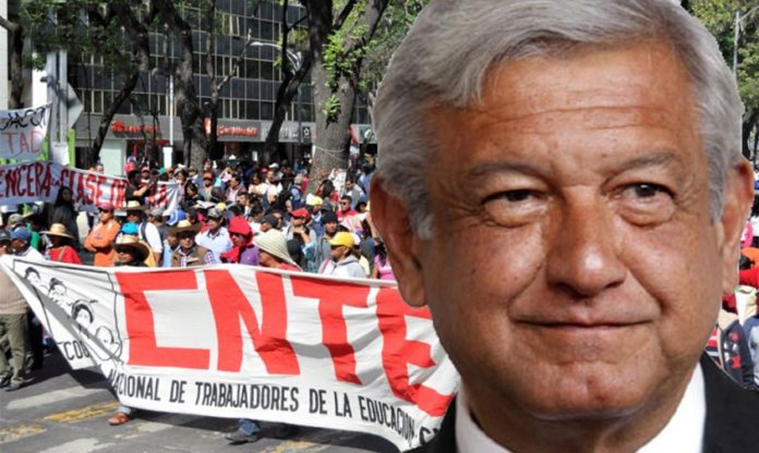 CNTE se queja con AMLO de que Silvano no ha pagado