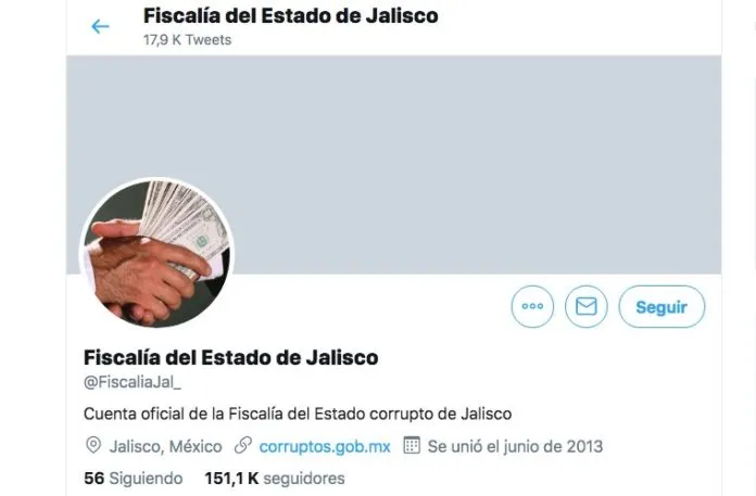 Hackean cuenta de la Fiscalía de Jalisco