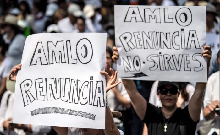 Megamarcha por primer informe de gobierno de AMLO