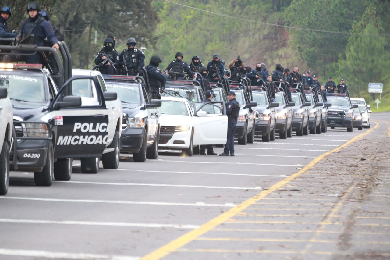 200 policías y drones refuerzan seguridad de Uruapan