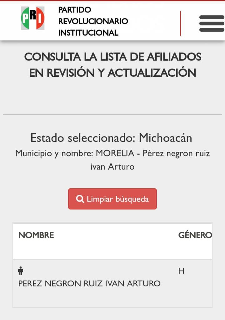 Lamentable “depuración” del padrón del PRI Michoacán