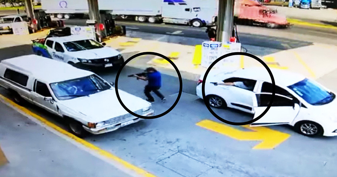 #Video Acribillan a sujeto en gasolinera de Uruapan