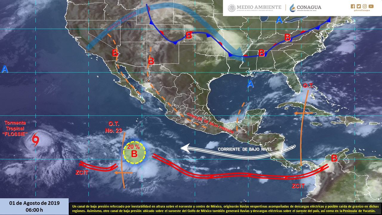 Clima para jueves