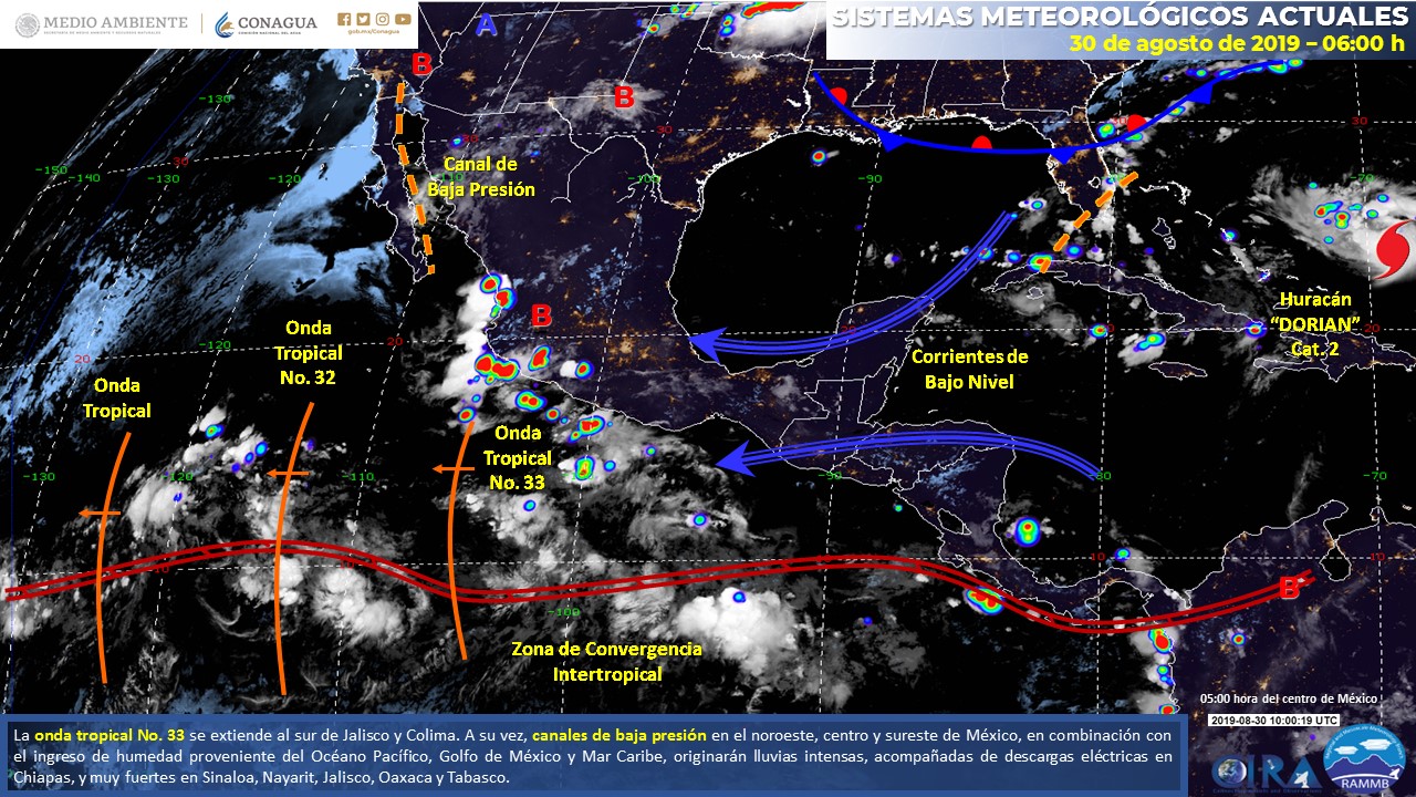 Pronóstico climatológico para hoy