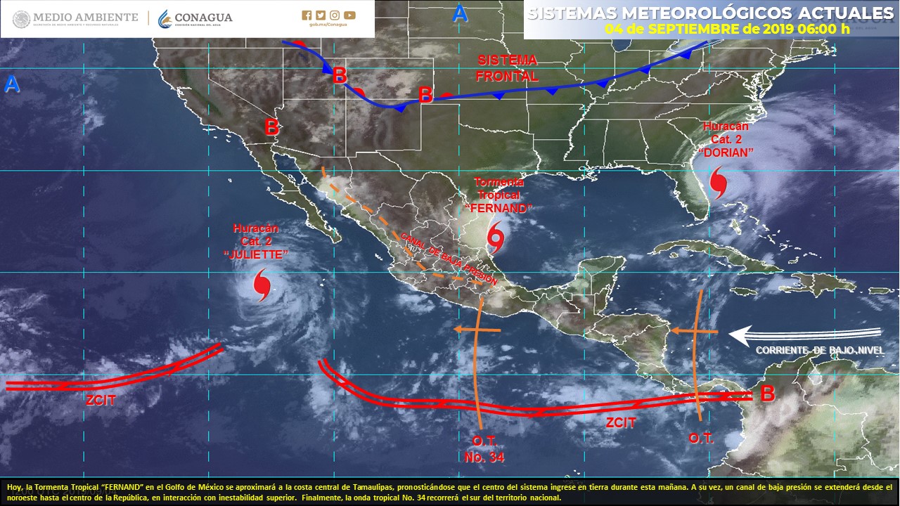 Pronóstico del clima para hoy