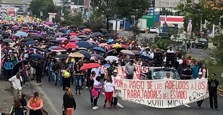 Inicia CNTE caravana a la CDMX