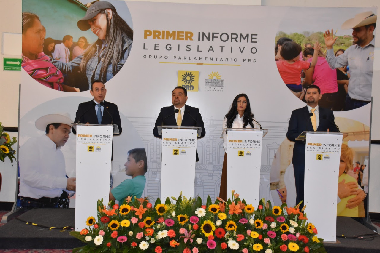 Rinde GPPRD primer informe de actividades legislativas