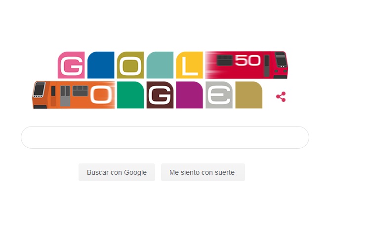 Celebra Google aniversario del metro de la CDMX