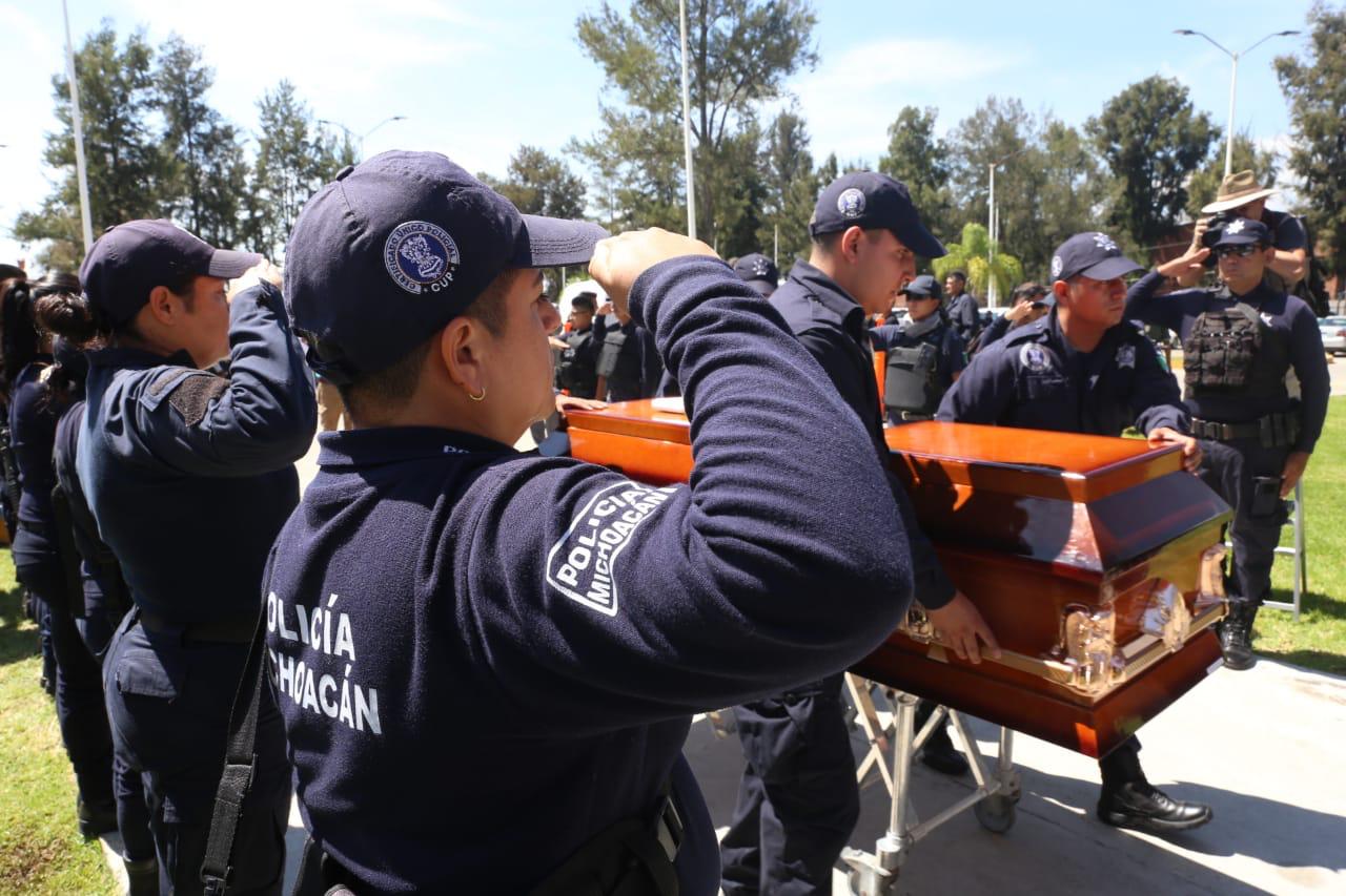Michoacán a la cabeza de policías fallecidos en cumplimiento laboral