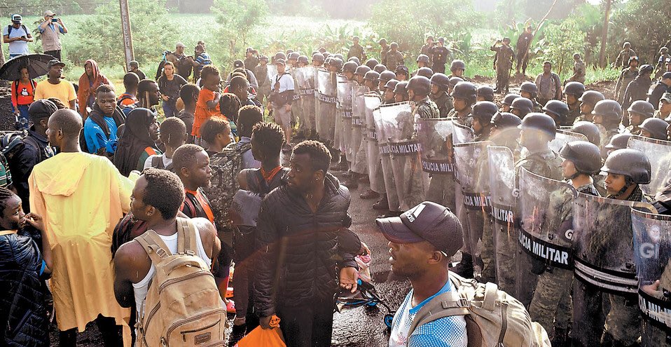 Disuelven caravana migrante en Chiapas