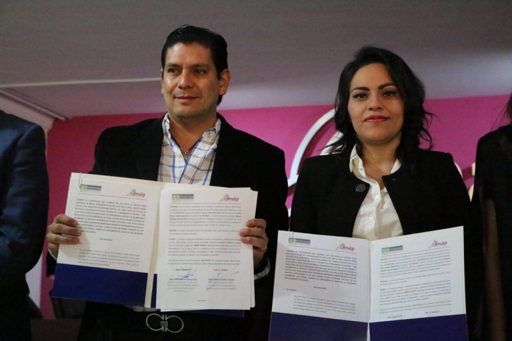 PVEM e IMAIP signan convenio de transparencia