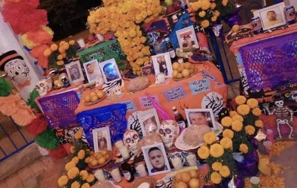 Crean altar de muertos para líderes del Cártel del Golfo