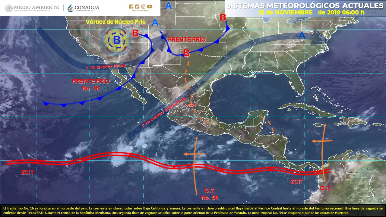 Clima de hoy jueves