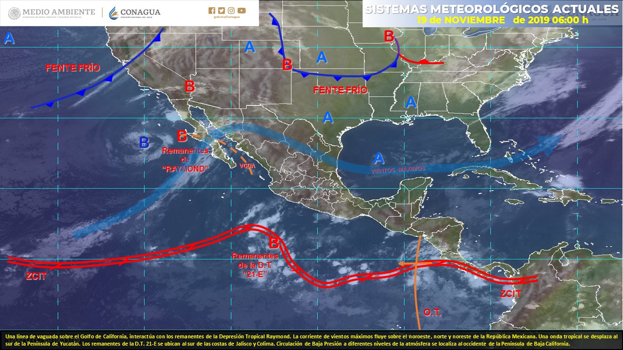 Pronóstico del clima para este martes