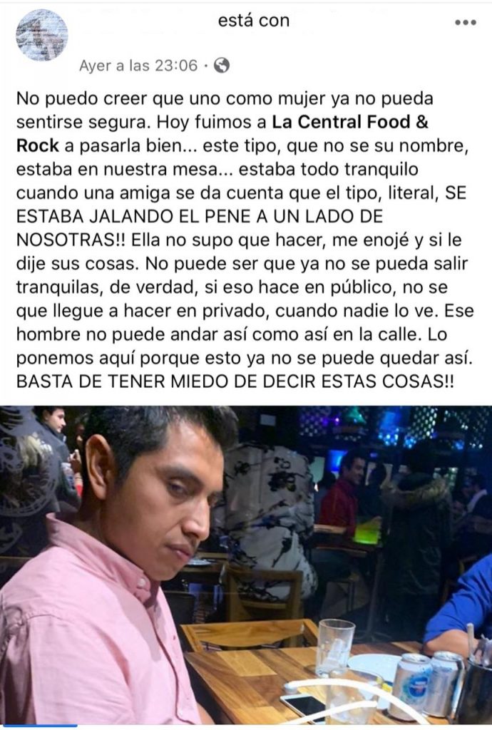 Denuncian a hombre que se masturbaba en bar de Morelia