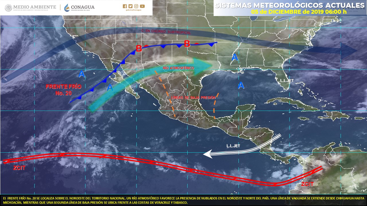 Clima para este jueves