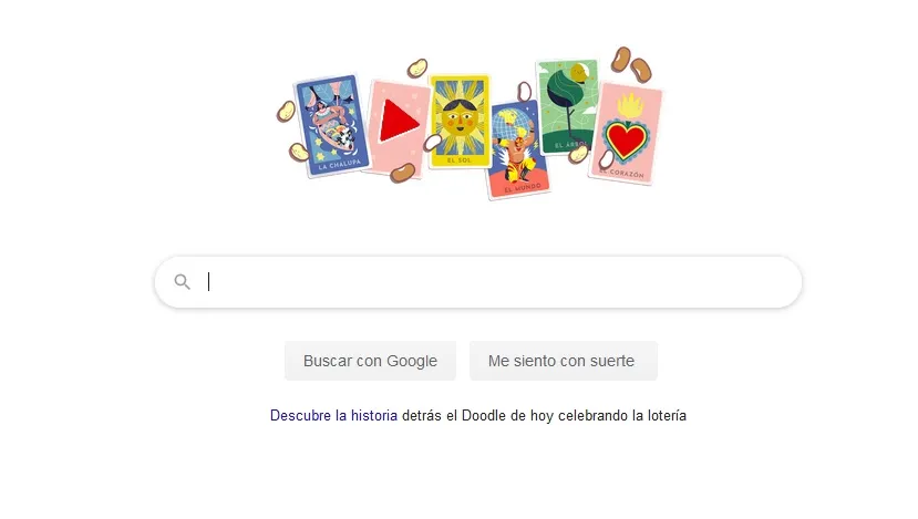 Google pone a usuarios a jugar la lotería mexicana