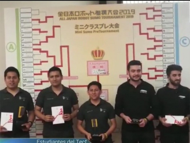 Mexicanos ganan oro en torneo de robots en Japón