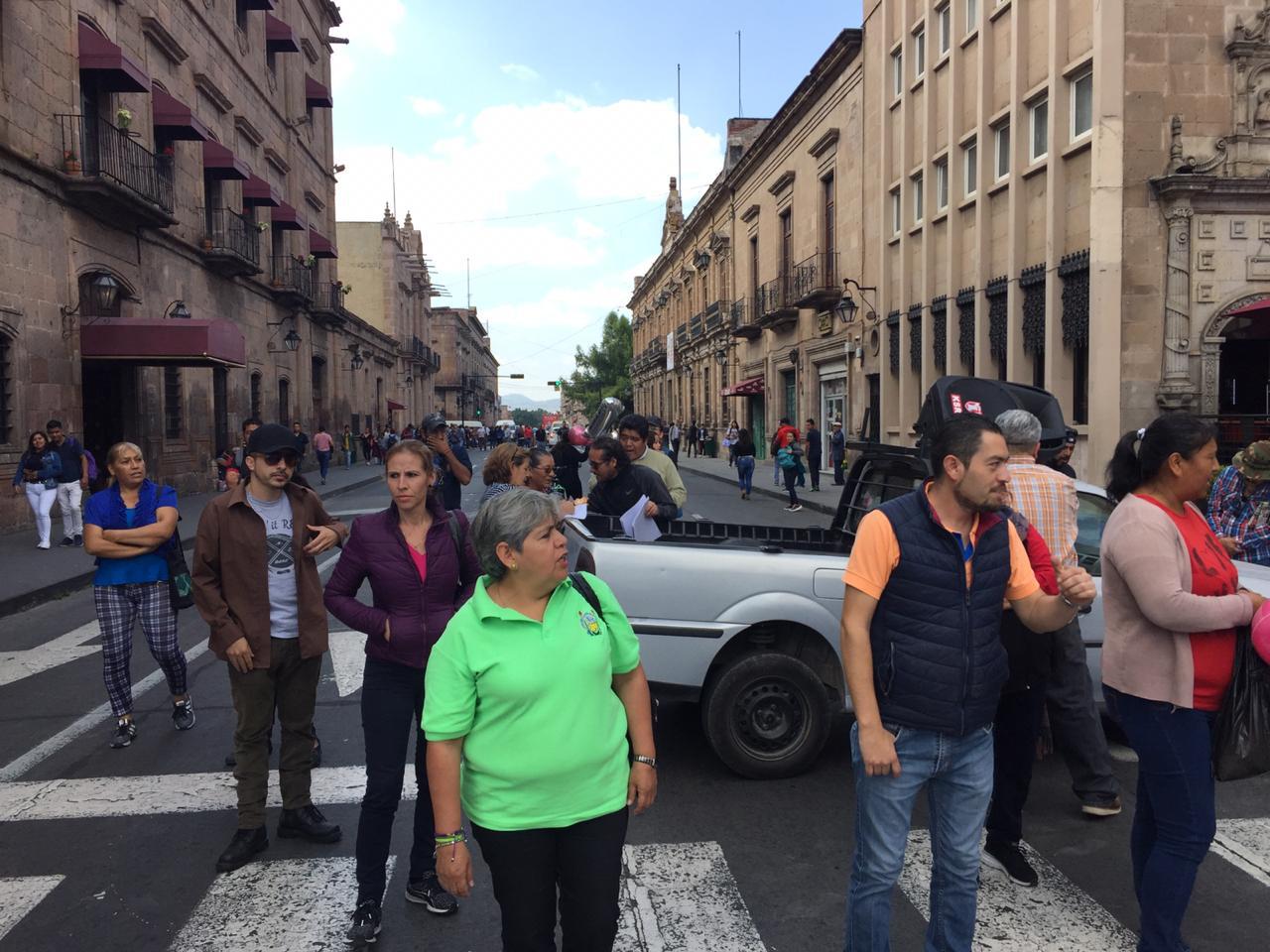 Colapsa Centro Histórico por manifestación de SUEUM