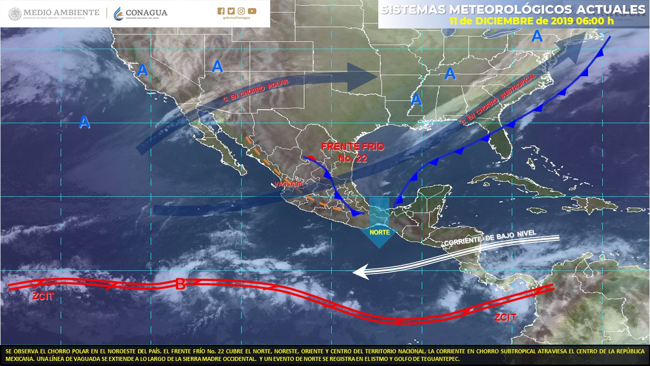 Reporte del clima de este miércoles