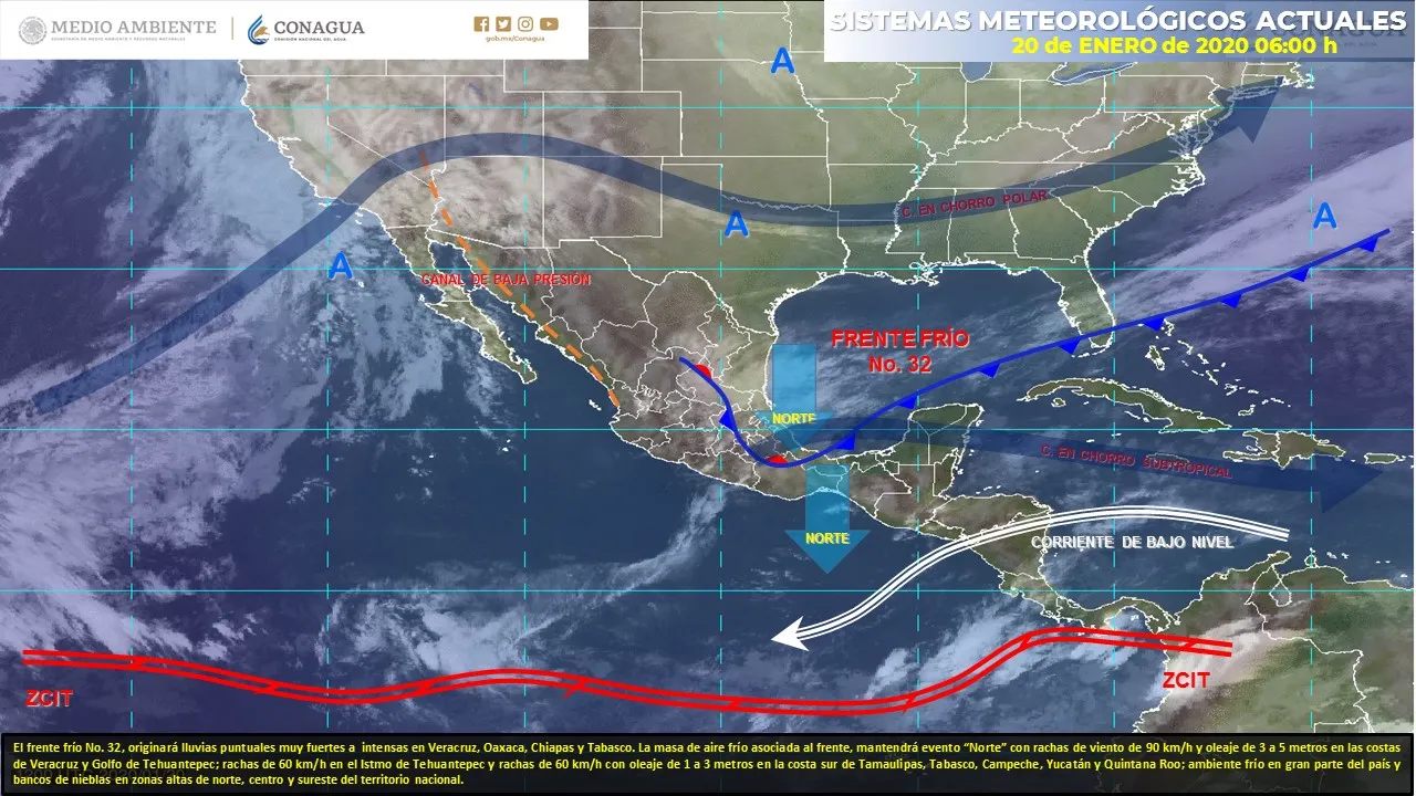 Clima para el lunes