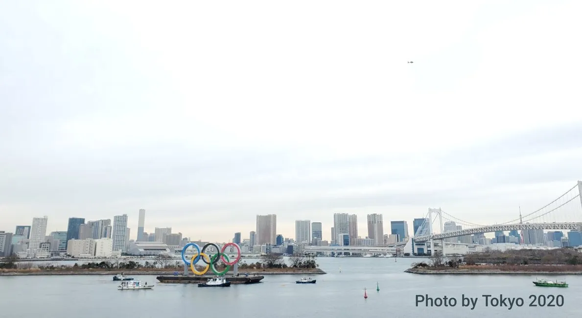 Llegan los aros olímpicos a Japón