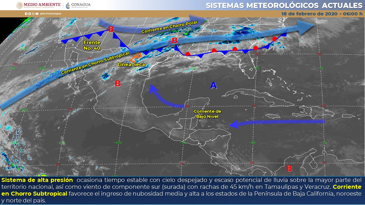 El clima para hoy martes