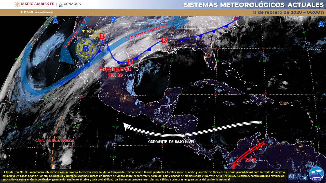 Estado del clima para hoy martes