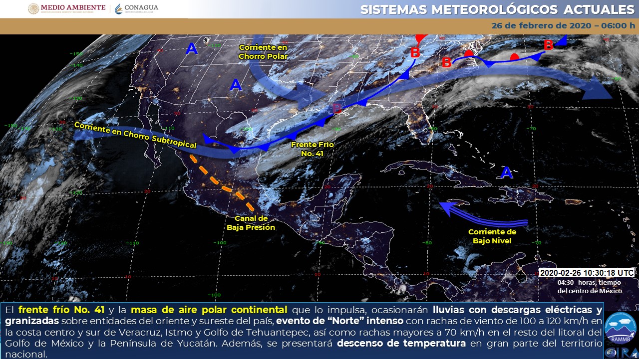 Clima para el día de hoy miércoles