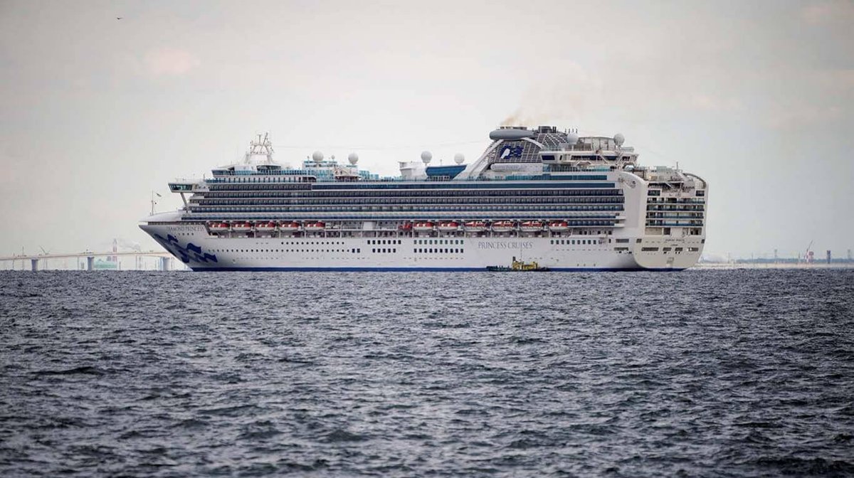 Registran más de 100 casos de Covid-19 en crucerco Diamond Princess