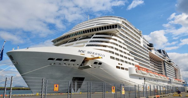 Inician protocolo sanitario a pasajeros del crucero Meraviglia