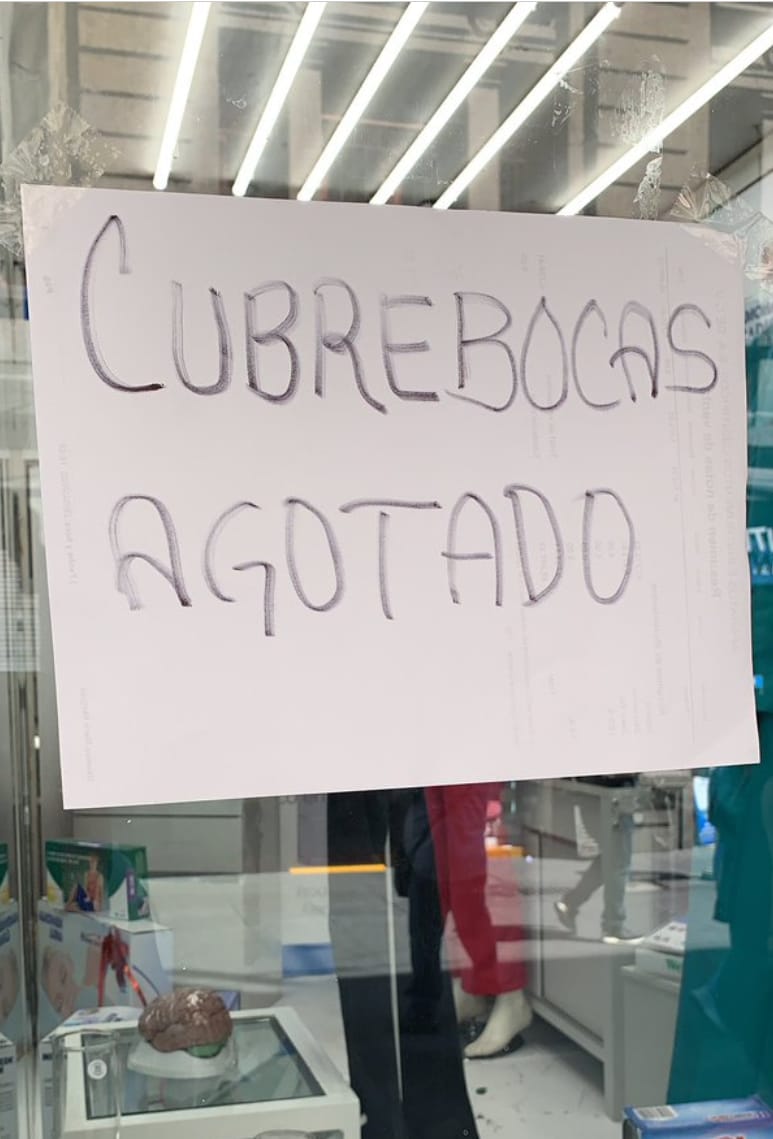Cubrebocas y antibacterial, agotados en CDMX y Sinaloa tras casos de COVID-19