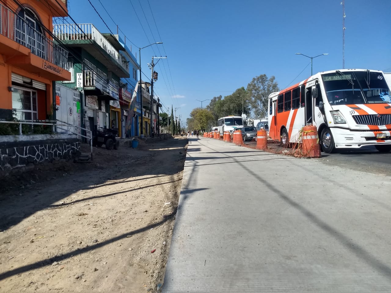 Lateral norte de Madero poniente, concluirá en junio