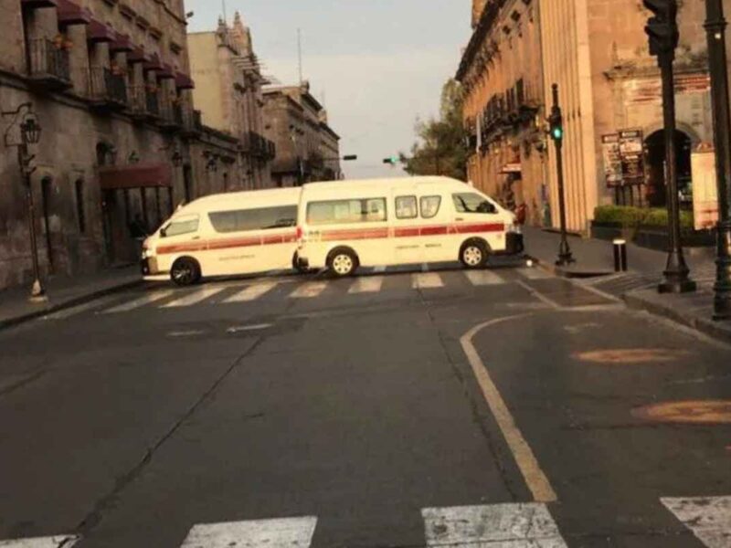 Transportistas mantienen bloqueada la ciclovía dominical de Morelia, a 10 años de haberse instalado: el cierre de calles es desde Isidro Huarte hasta las Tarascas