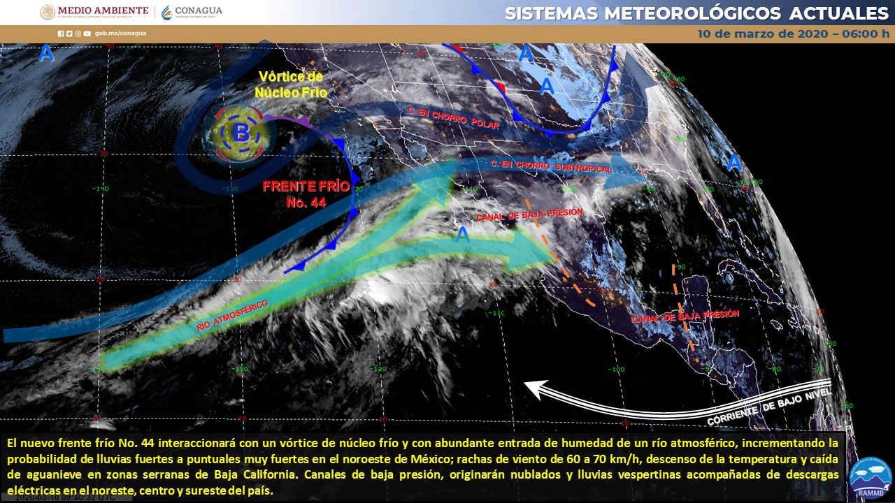 El clima para hoy martes