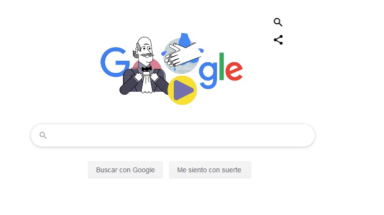 Recuerda Google a Ignaz Semmelweis y promueve el lavado de manos