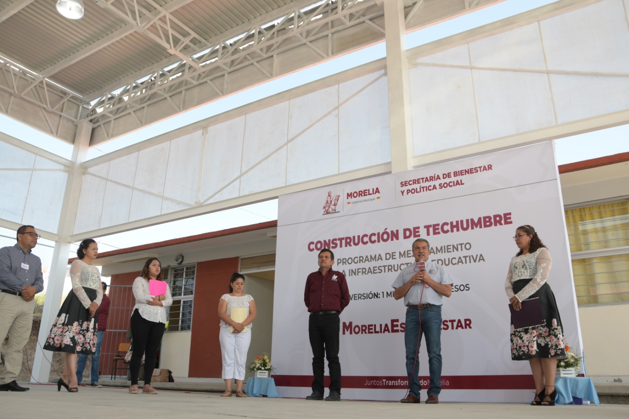 Destaca Raúl Morón avance del programa de Mejoramiento a la Infraestructura Educativa