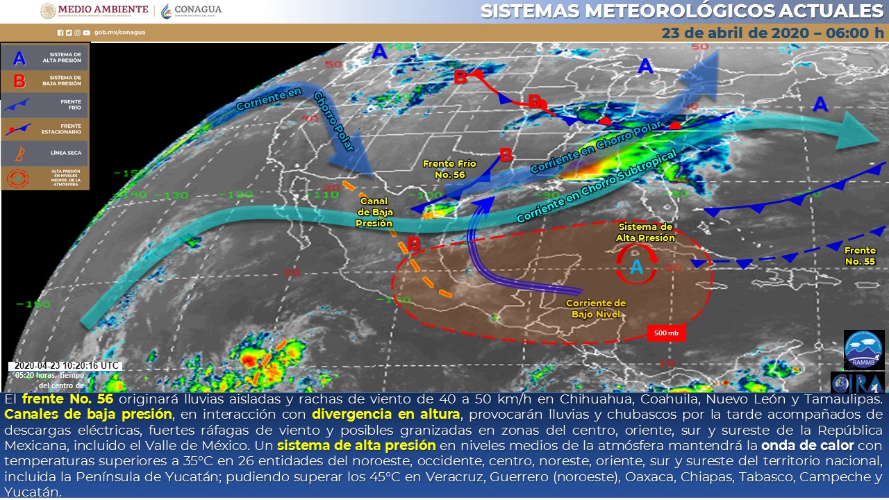 Clima para hoy jueves