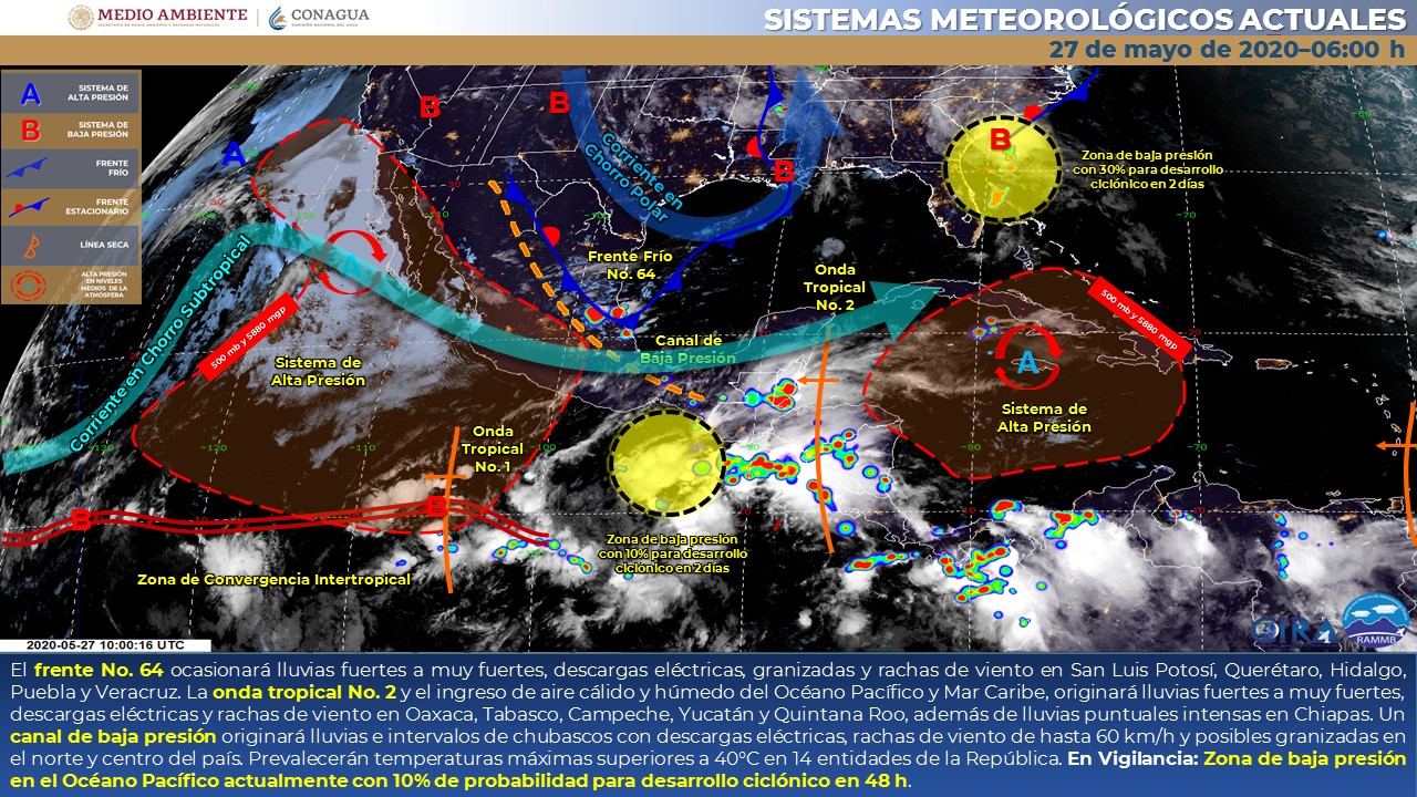 El clima para este día miércoles