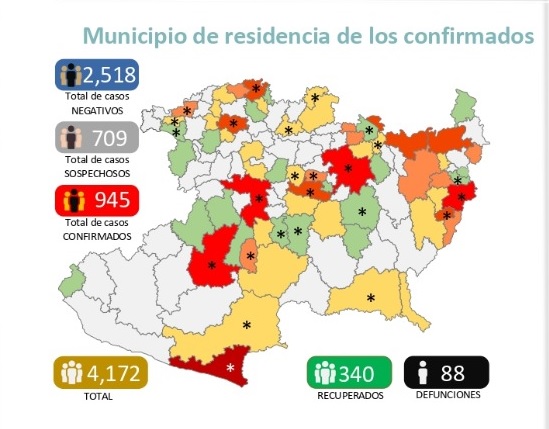 En Michoacán ya son 88 muertes por coronavirus