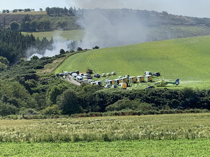 Se descarrila tren en Escocia