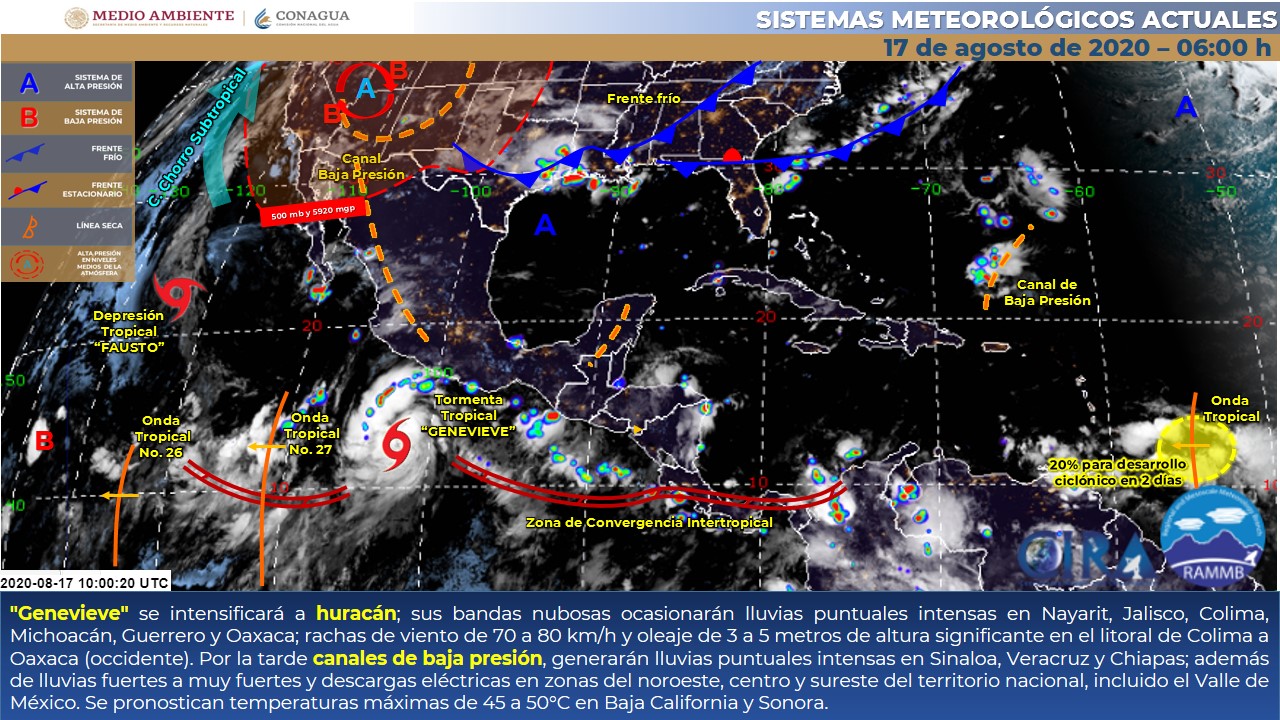 Clima lunes hoy