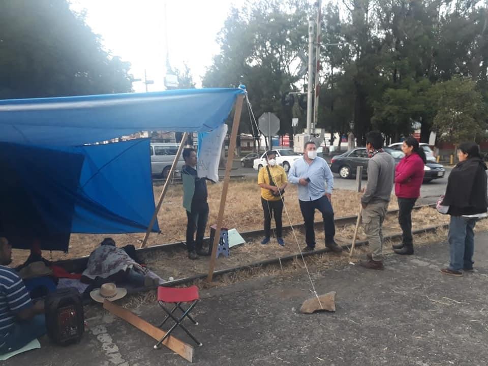 Magisterio michoacano inicia huelga de hambre en Pátzcuaro