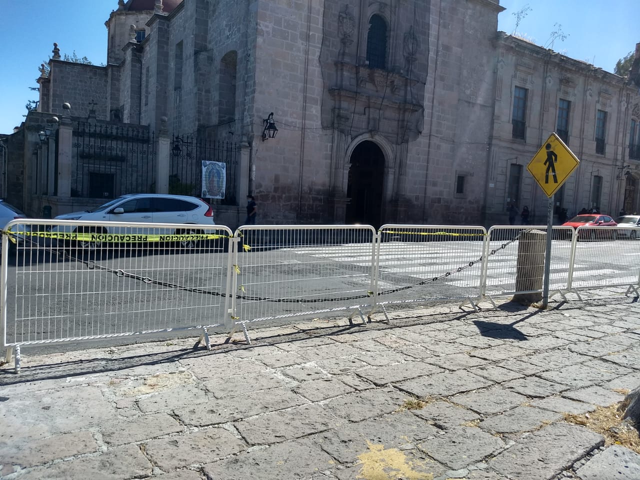 Evitan ambulantaje en Jardín Morelos