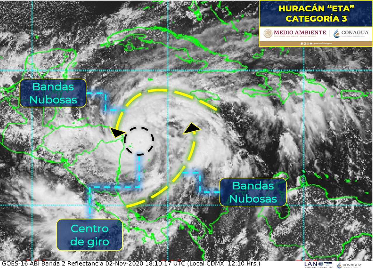 Mantienen alerta en Quintana Roo por huracán Eta