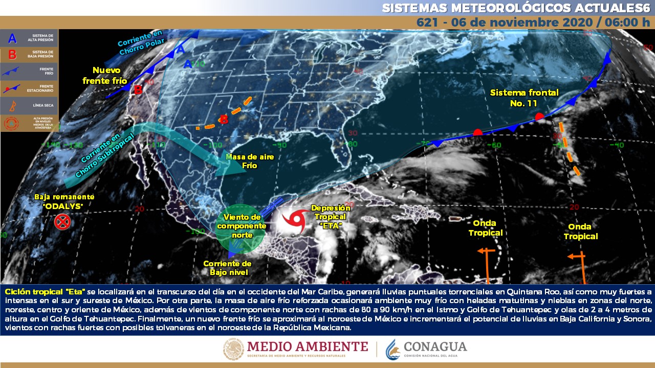 Pronóstico para hoy del meteorológico