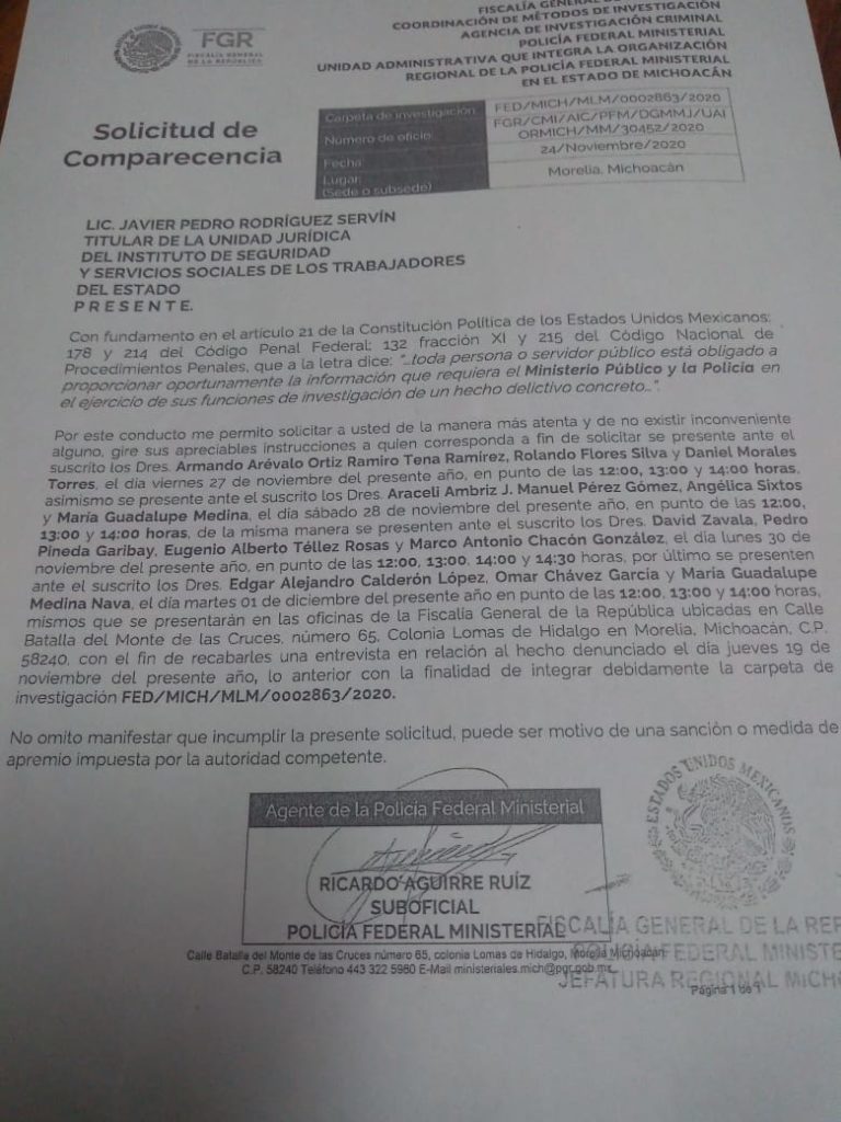 Por manifestarse en el ISSSTE denuncian